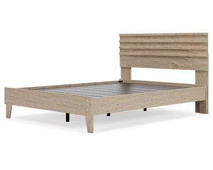 Cama Queen con plataforma y paneles Oliah