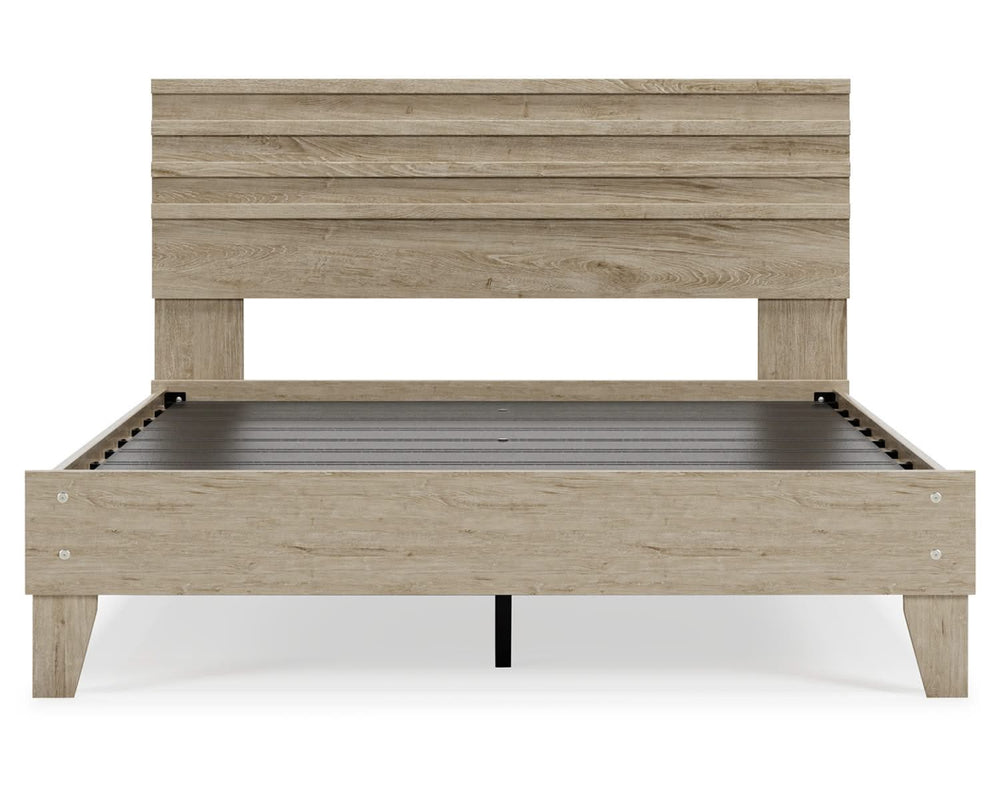 Cama Queen con plataforma y paneles Oliah