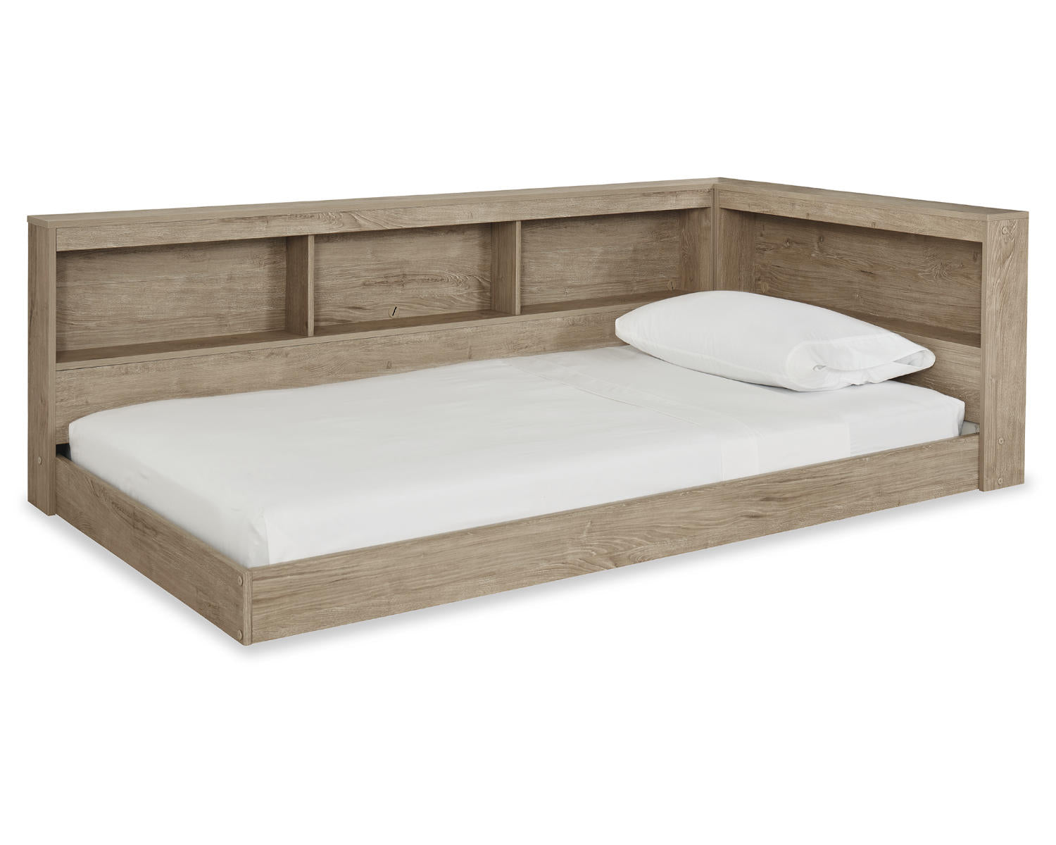Oliah Twin Bookcase Storage Bed