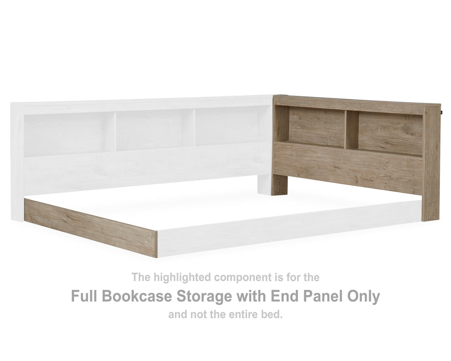 Oliah Full Bookcase Storage with End Panel