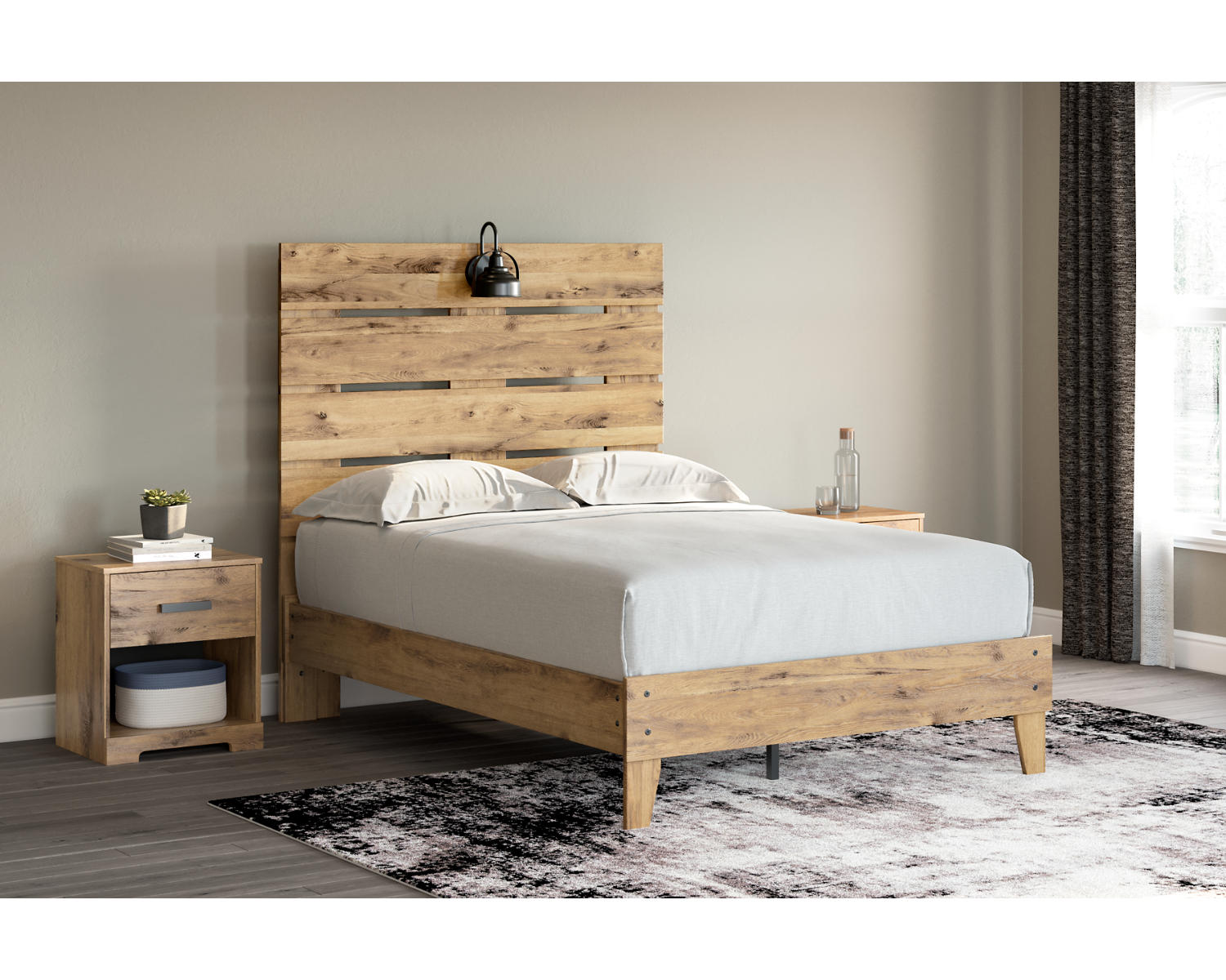 Larstin Full Panel Platform Bed
