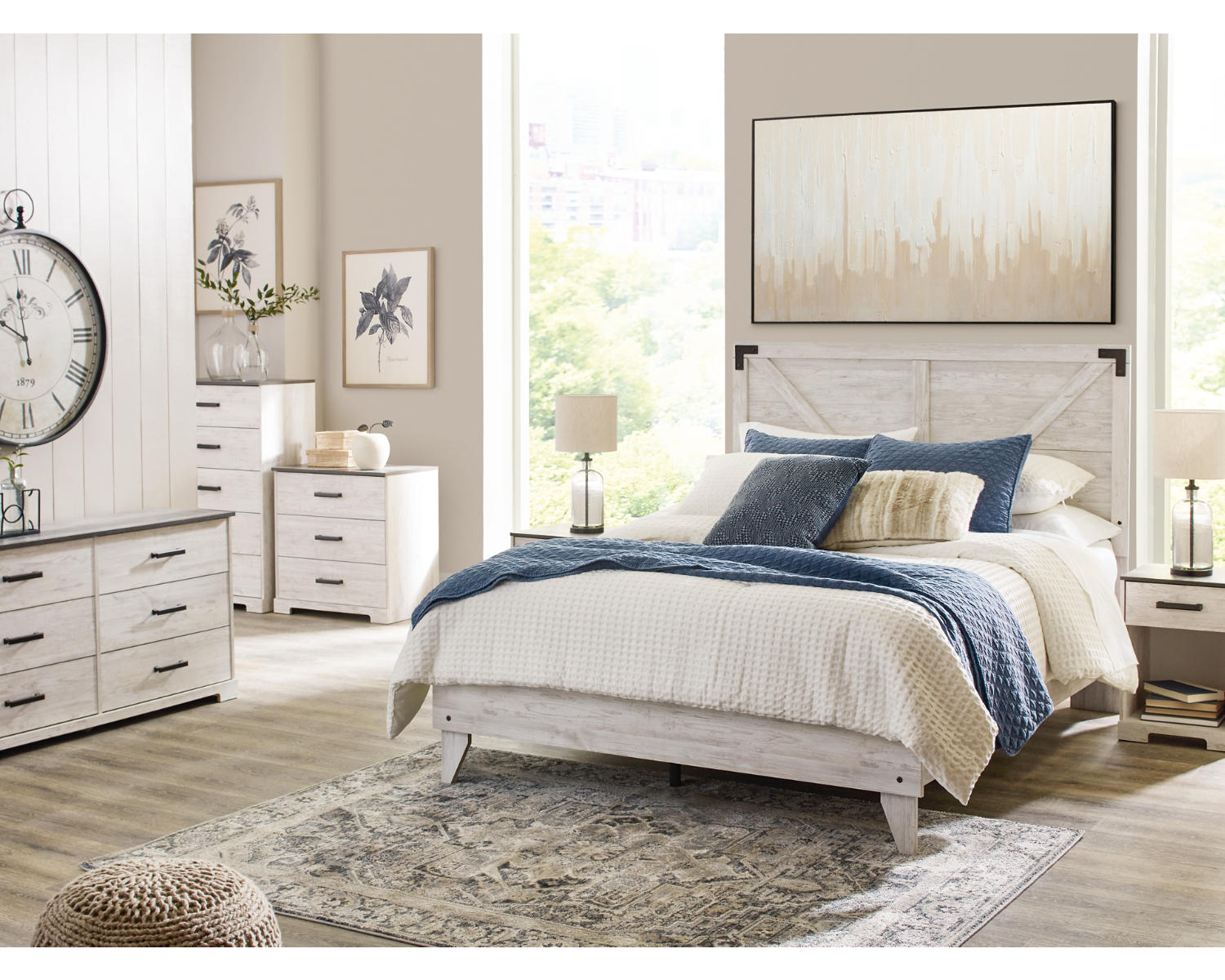Shawburn Queen Crossbuck Panel Platform Bed