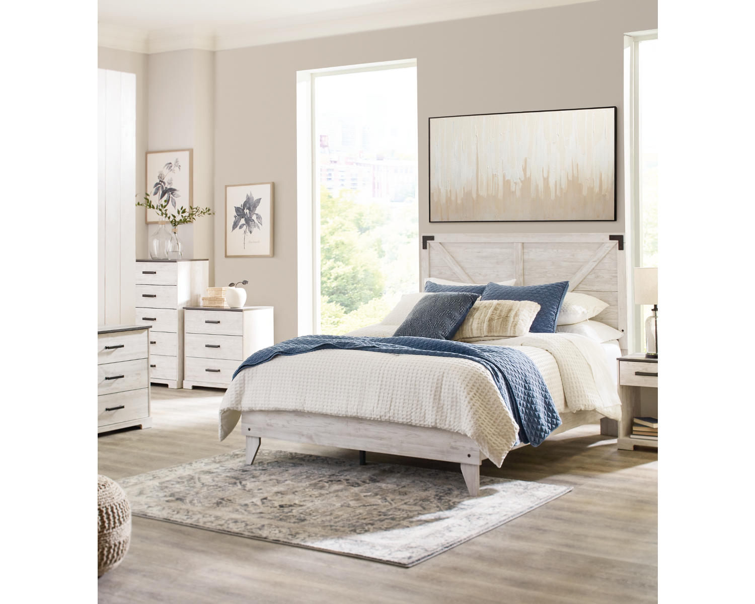 Shawburn Queen Crossbuck Panel Platform Bed