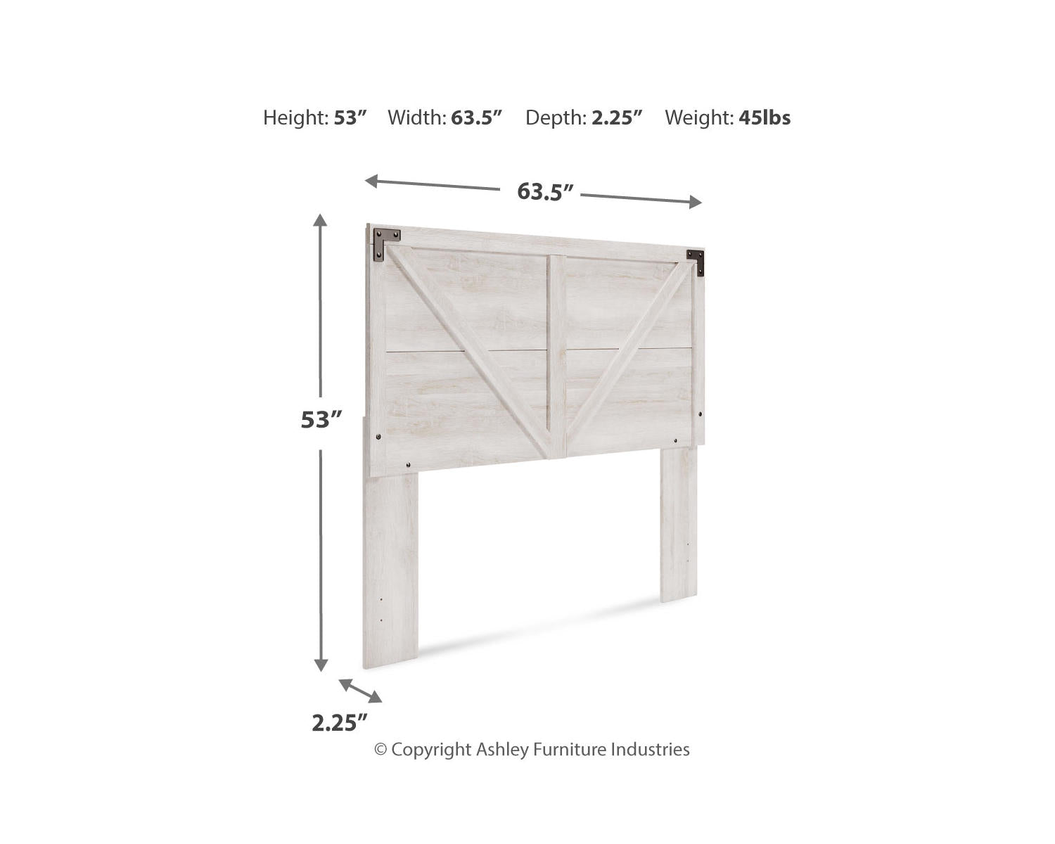 Shawburn Queen Crossbuck Panel Headboard