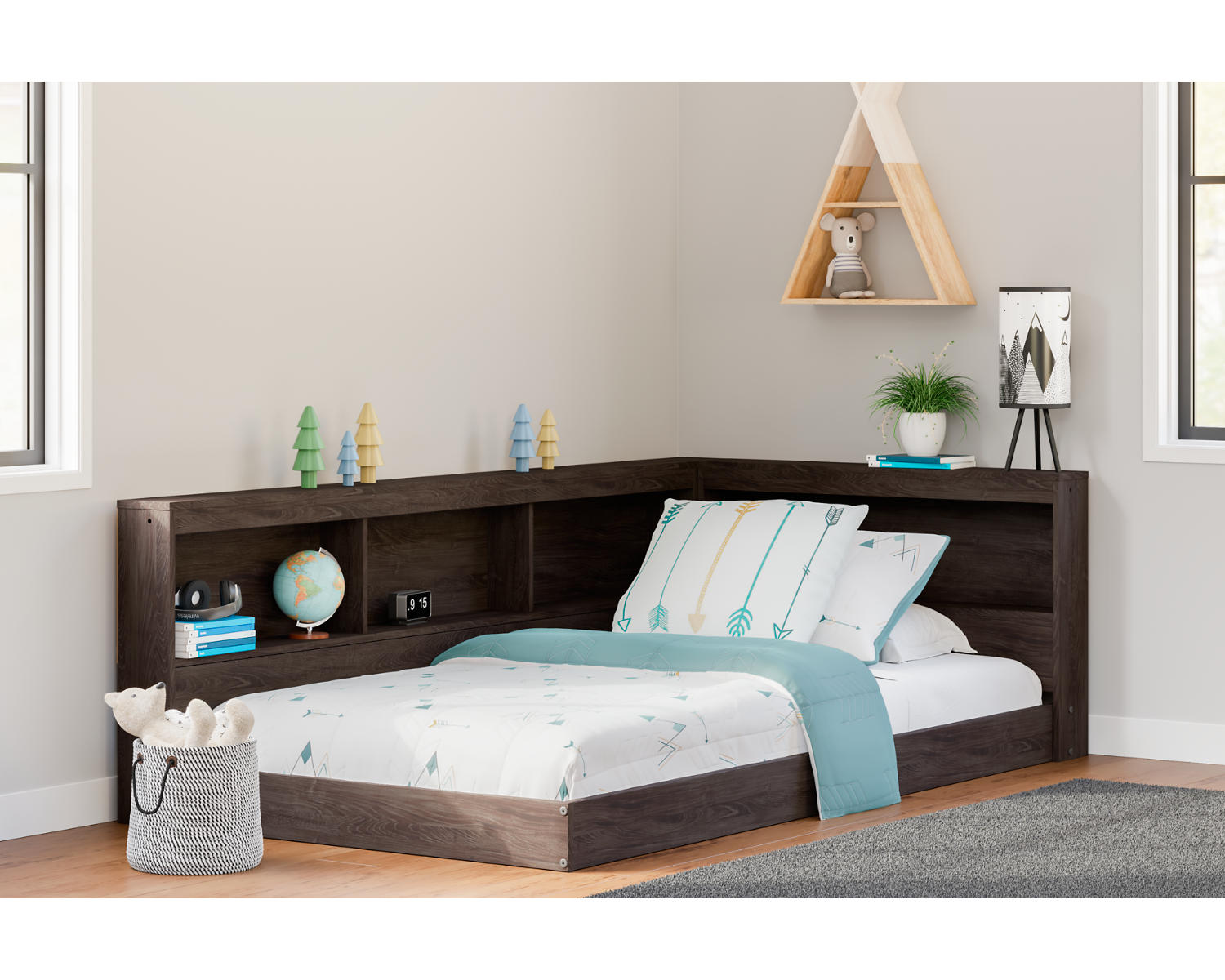 Piperton Twin Bookcase Storage Bed
