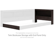 Piperton Twin Bookcase Storage with End Panel