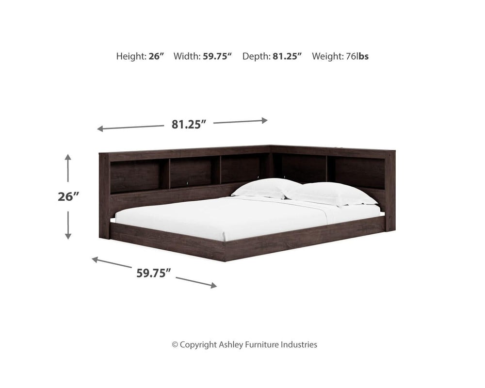 Piperton Full Bookcase Storage Bed