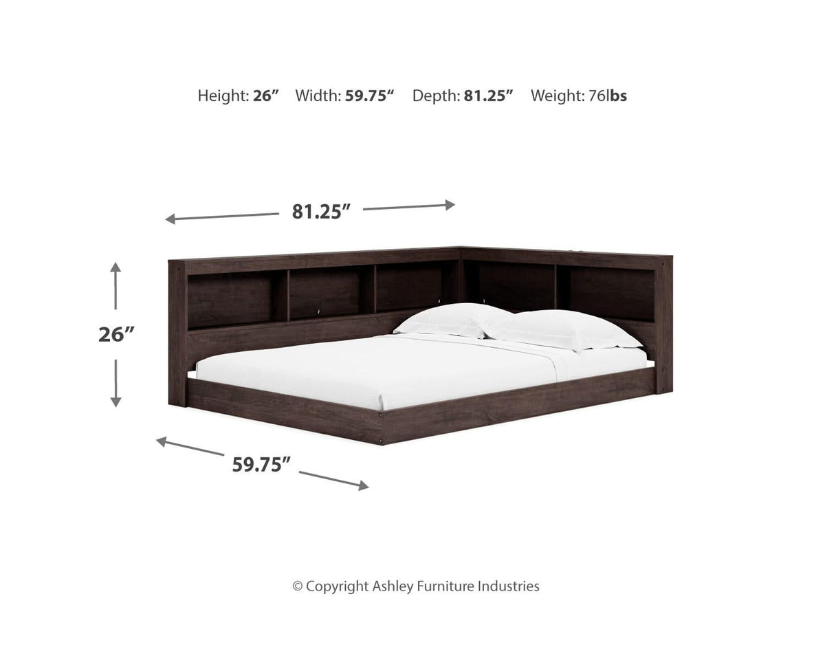 Piperton Full Bookcase Storage Bed