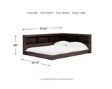 Piperton Full Bookcase Storage Bed