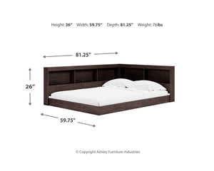 Piperton Full Bookcase Storage Bed