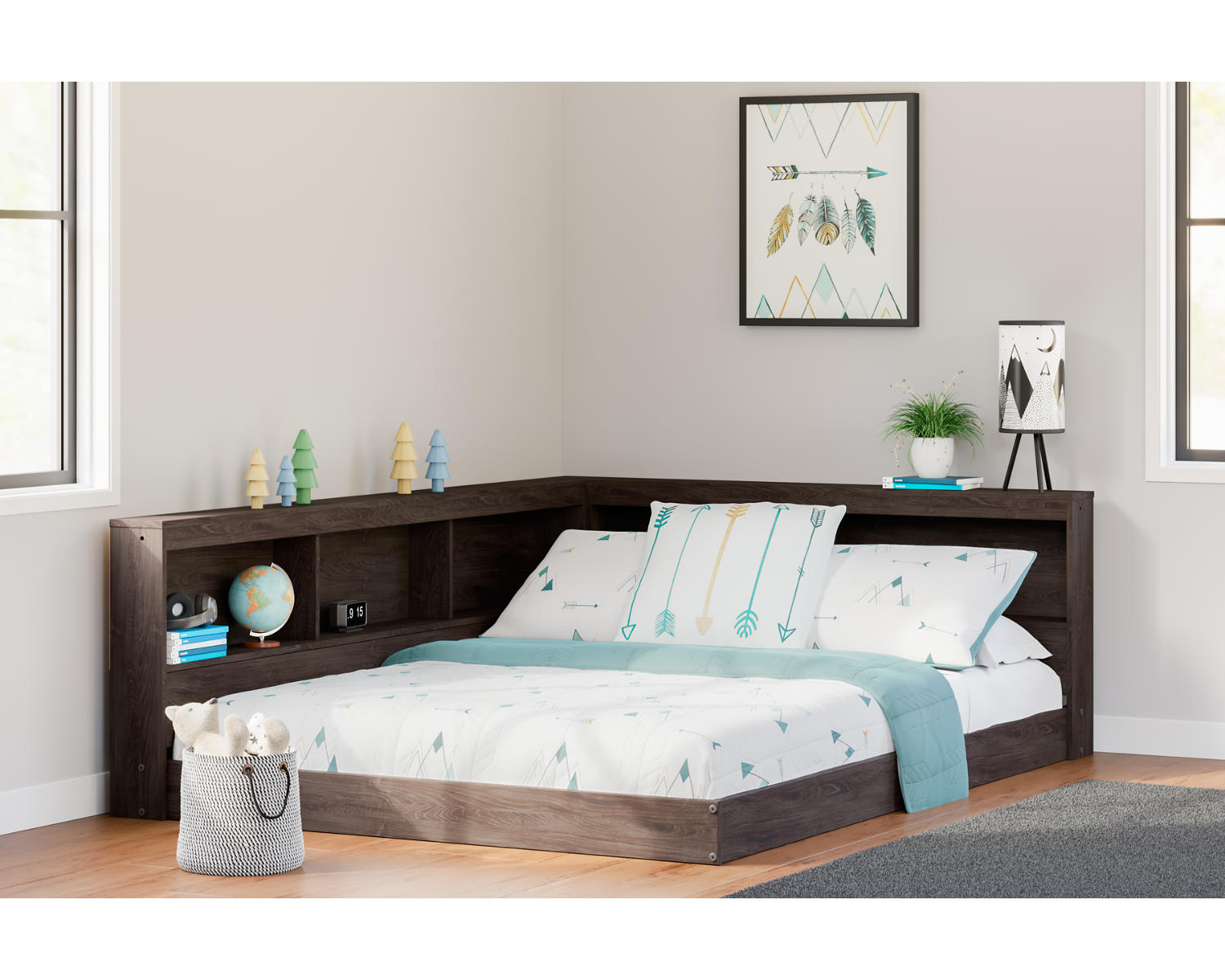 Piperton Full Bookcase Storage Bed