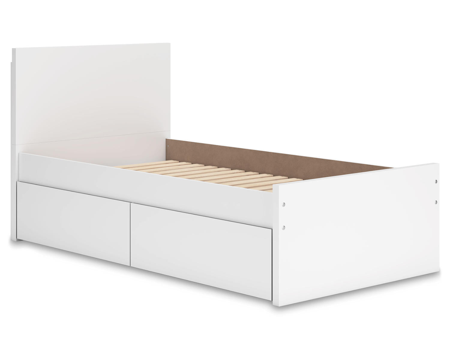 Onita Twin Panel Platform Bed with 1 Side Storage