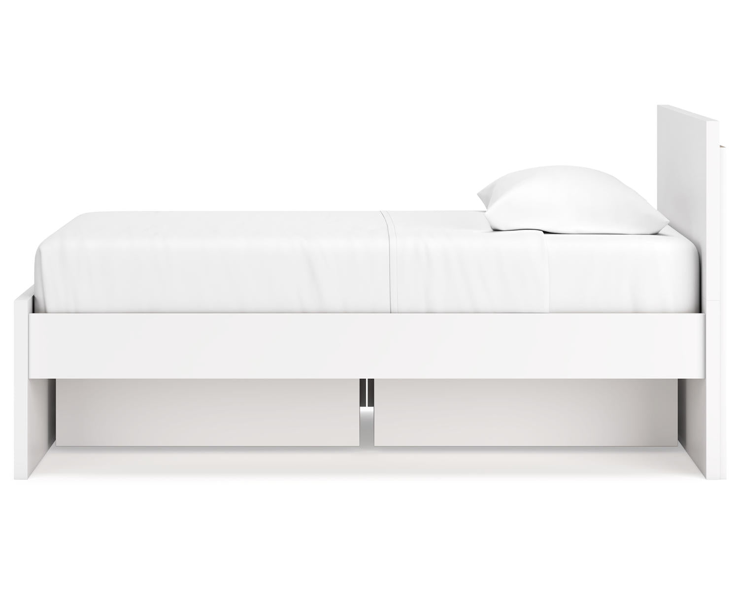 Onita Twin Panel Platform Bed with 1 Side Storage