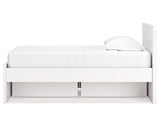 Onita Twin Panel Platform Bed with 1 Side Storage