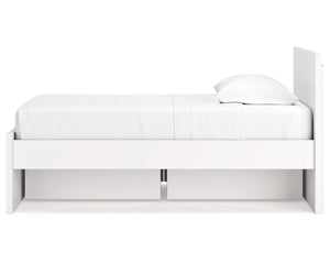 Onita Twin Panel Platform Bed with 1 Side Storage