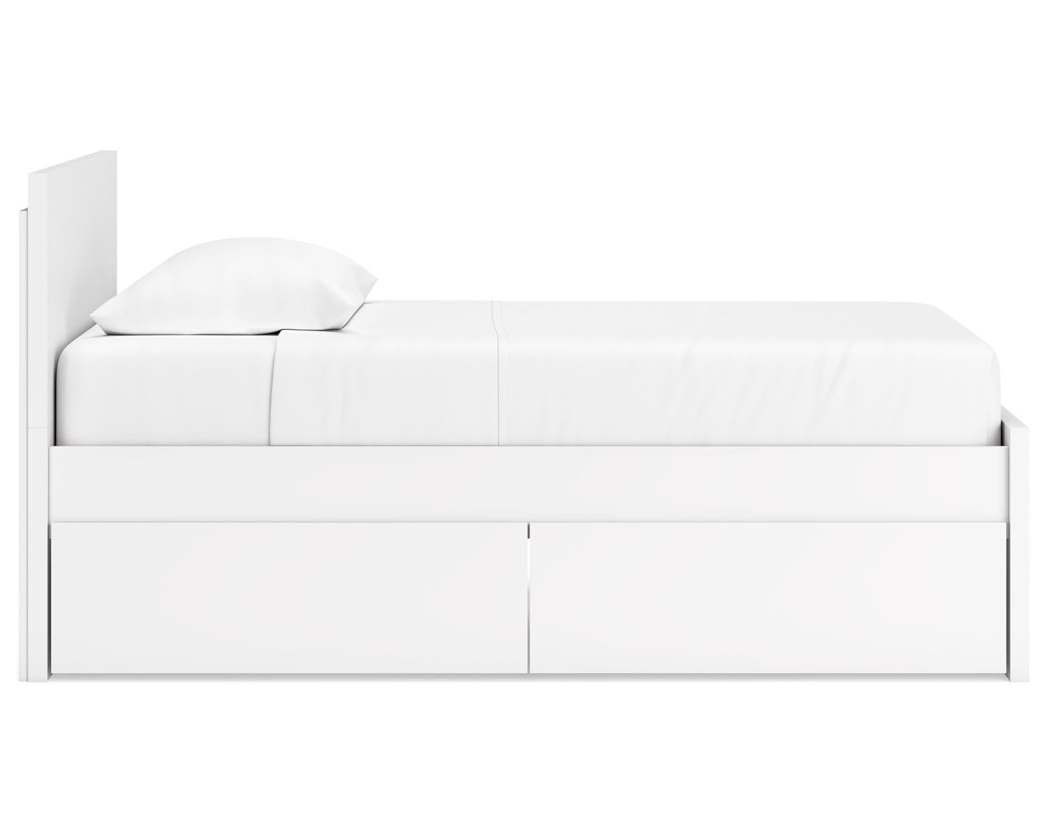 Onita Twin Panel Platform Bed with 1 Side Storage