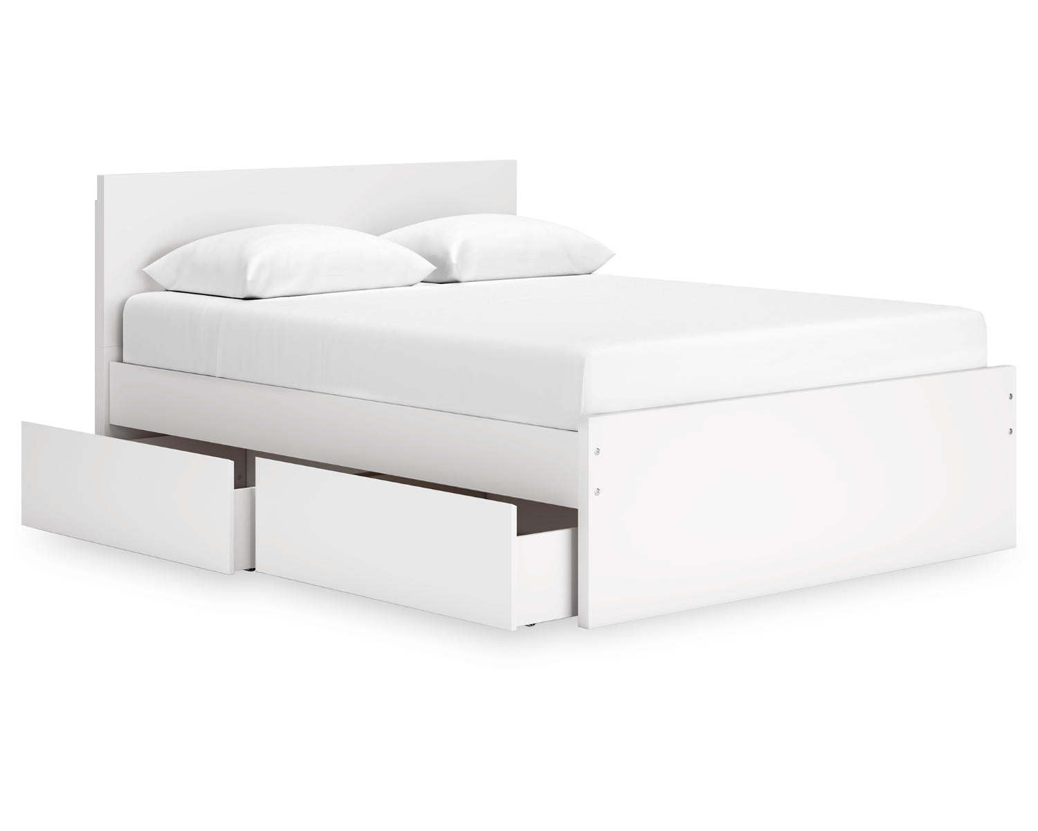 Onita Queen Panel Platform Bed with 1 Side Storage