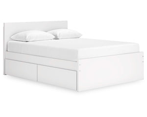 Onita Queen Panel Platform Bed with 1 Side Storage