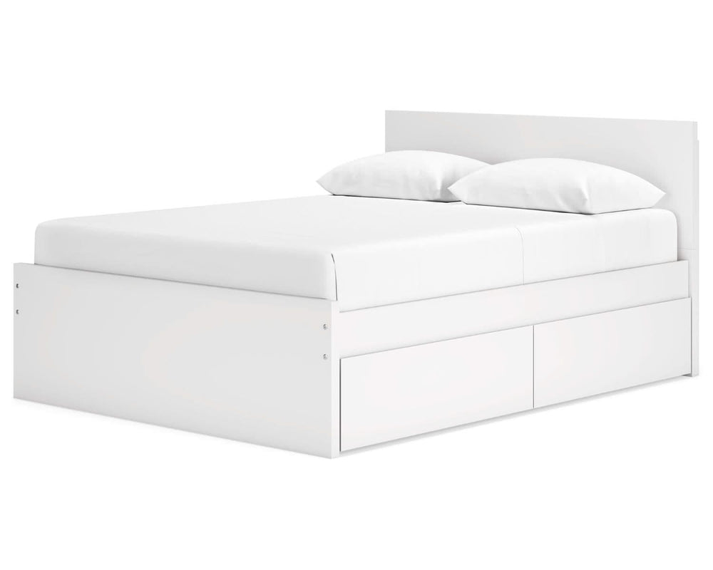 Onita Queen Panel Platform Bed with 2 Side Storage