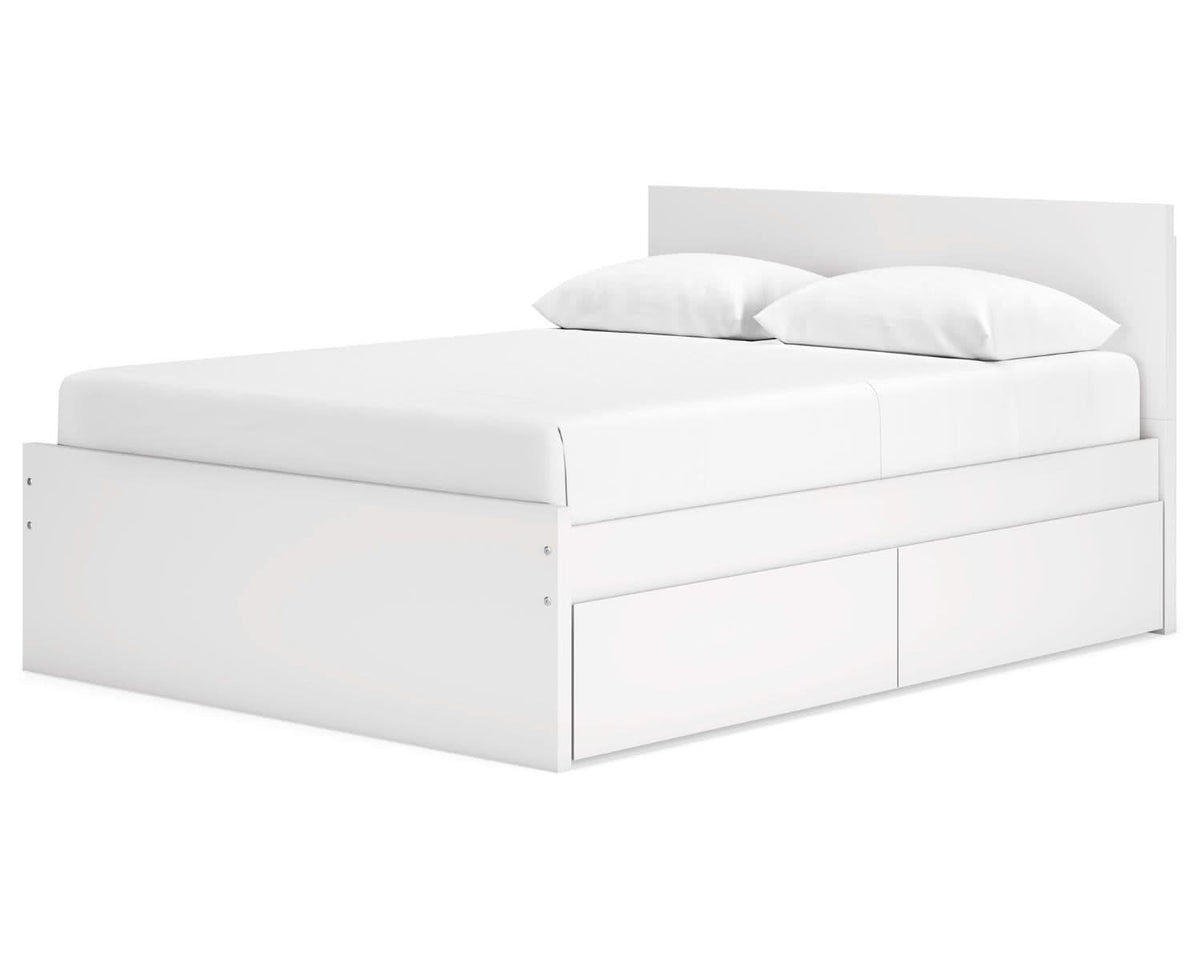 Onita Queen Panel Platform Bed with 2 Side Storage