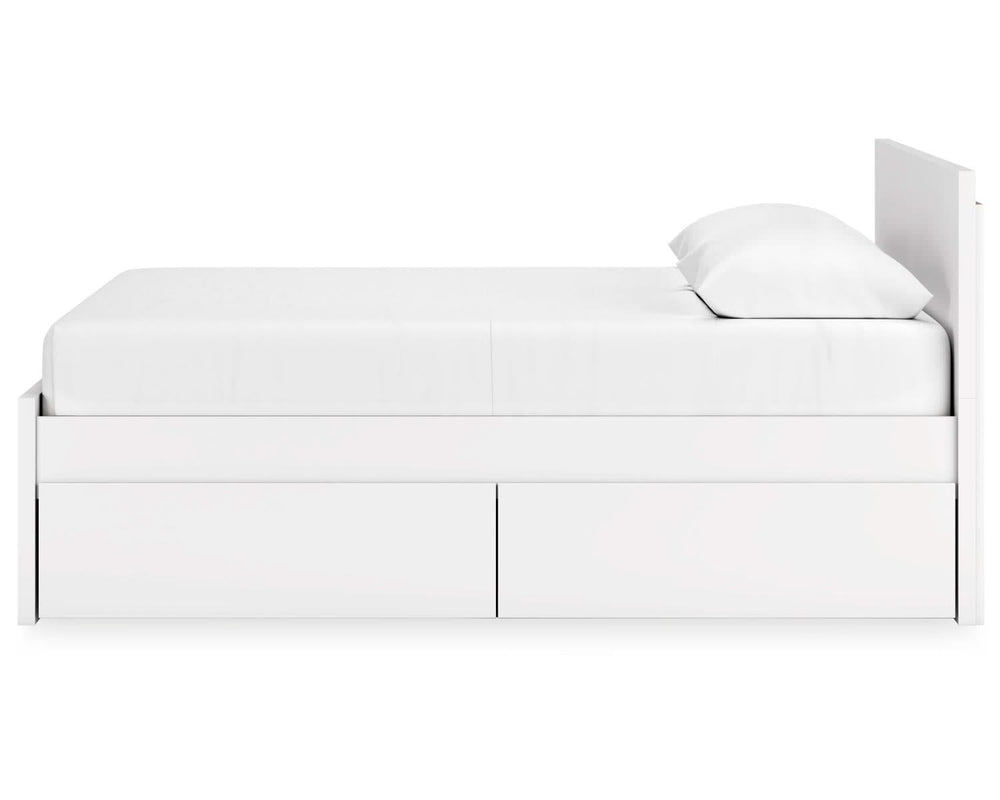 Onita Queen Panel Platform Bed with 2 Side Storage