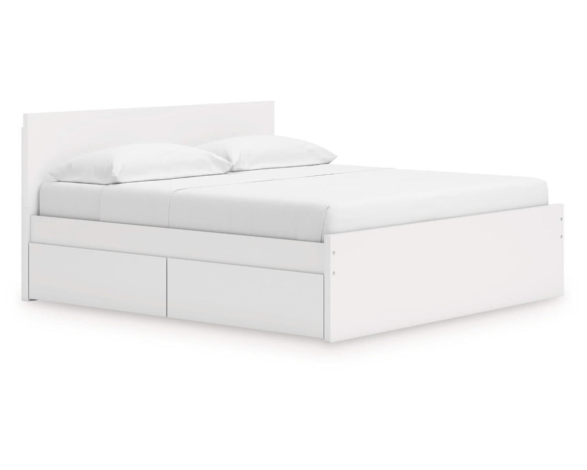 Onita King Panel Platform Bed with Storage