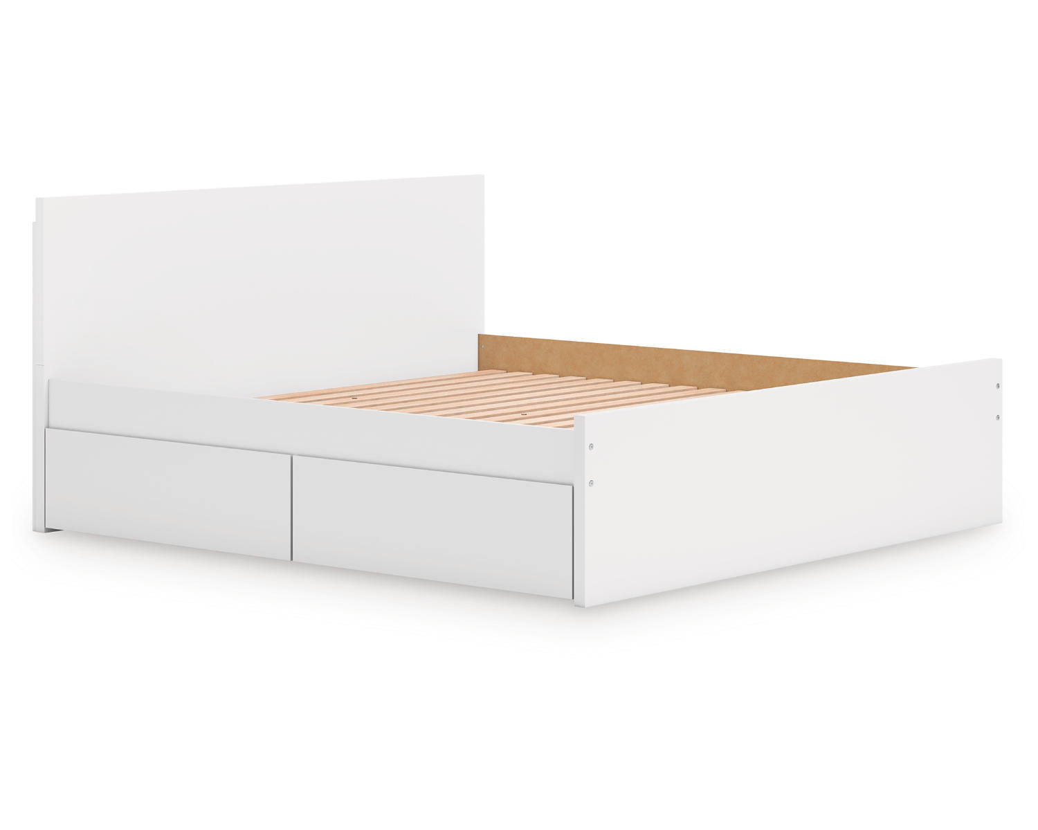 Onita King Panel Platform Bed with 2 Side Storage
