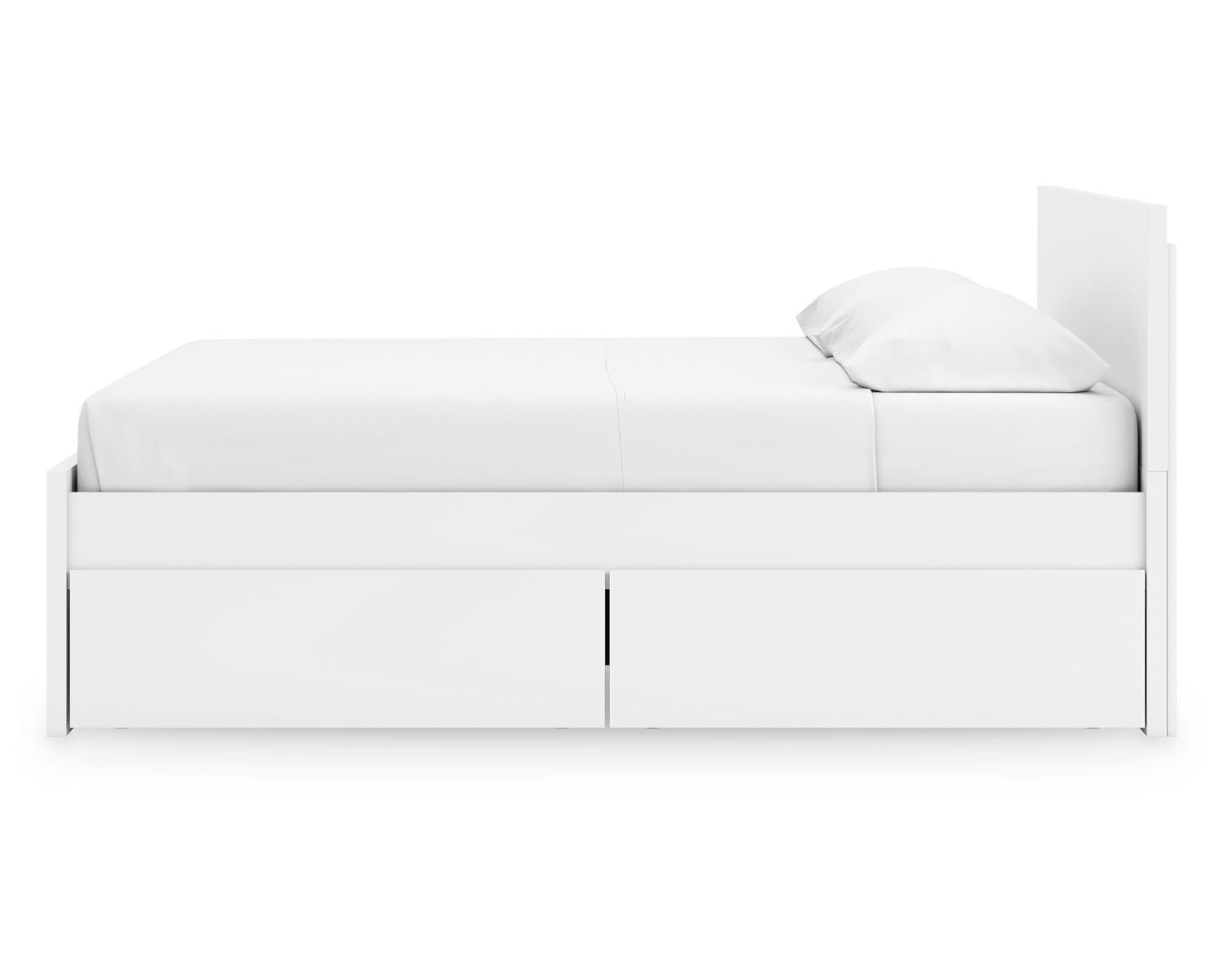 Onita King Panel Platform Bed with 2 Side Storage