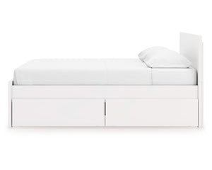 Onita King Panel Platform Bed with 2 Side Storage