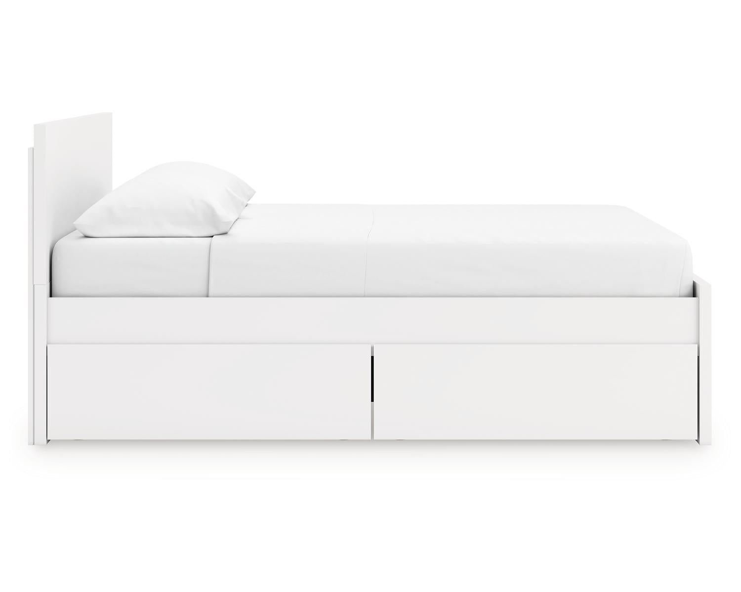 Onita King Panel Platform Bed with 2 Side Storage