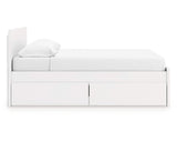 Onita King Panel Platform Bed with 2 Side Storage