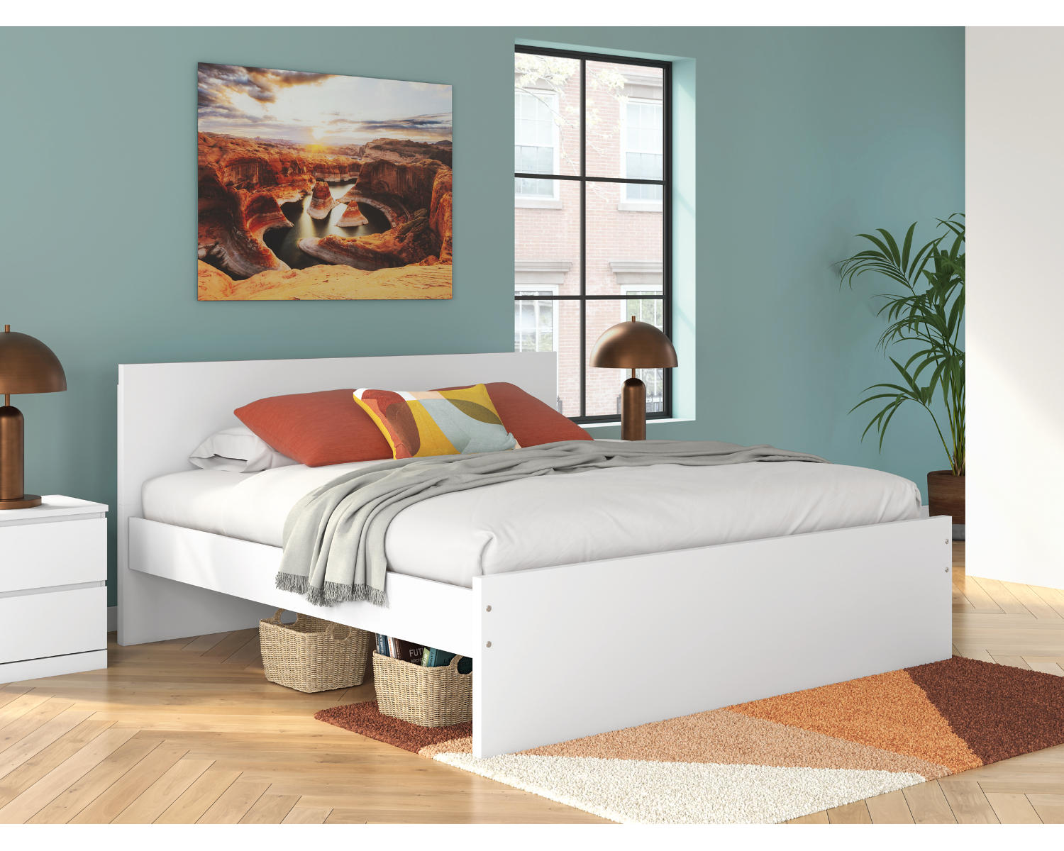 Onita King Panel Platform Bed