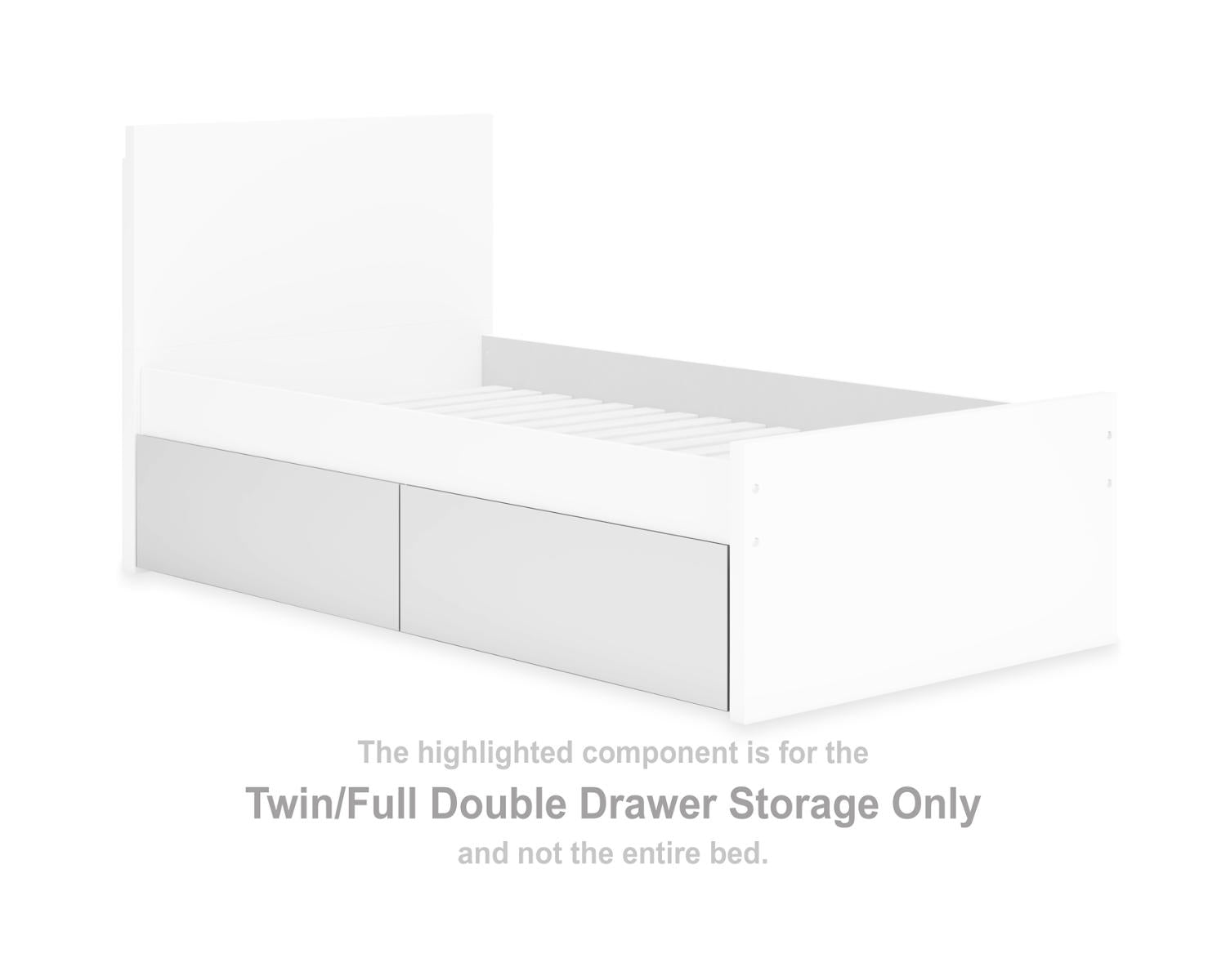 Onita Twin/Full Double Drawer Storage