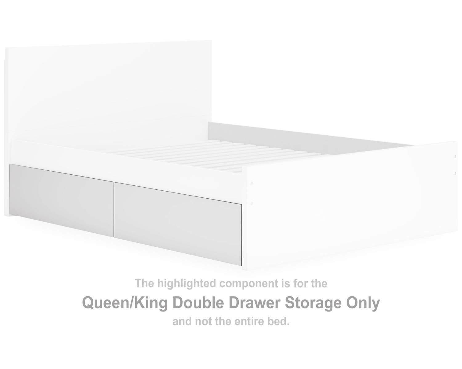 Onita Queen/King Double Drawer Storage