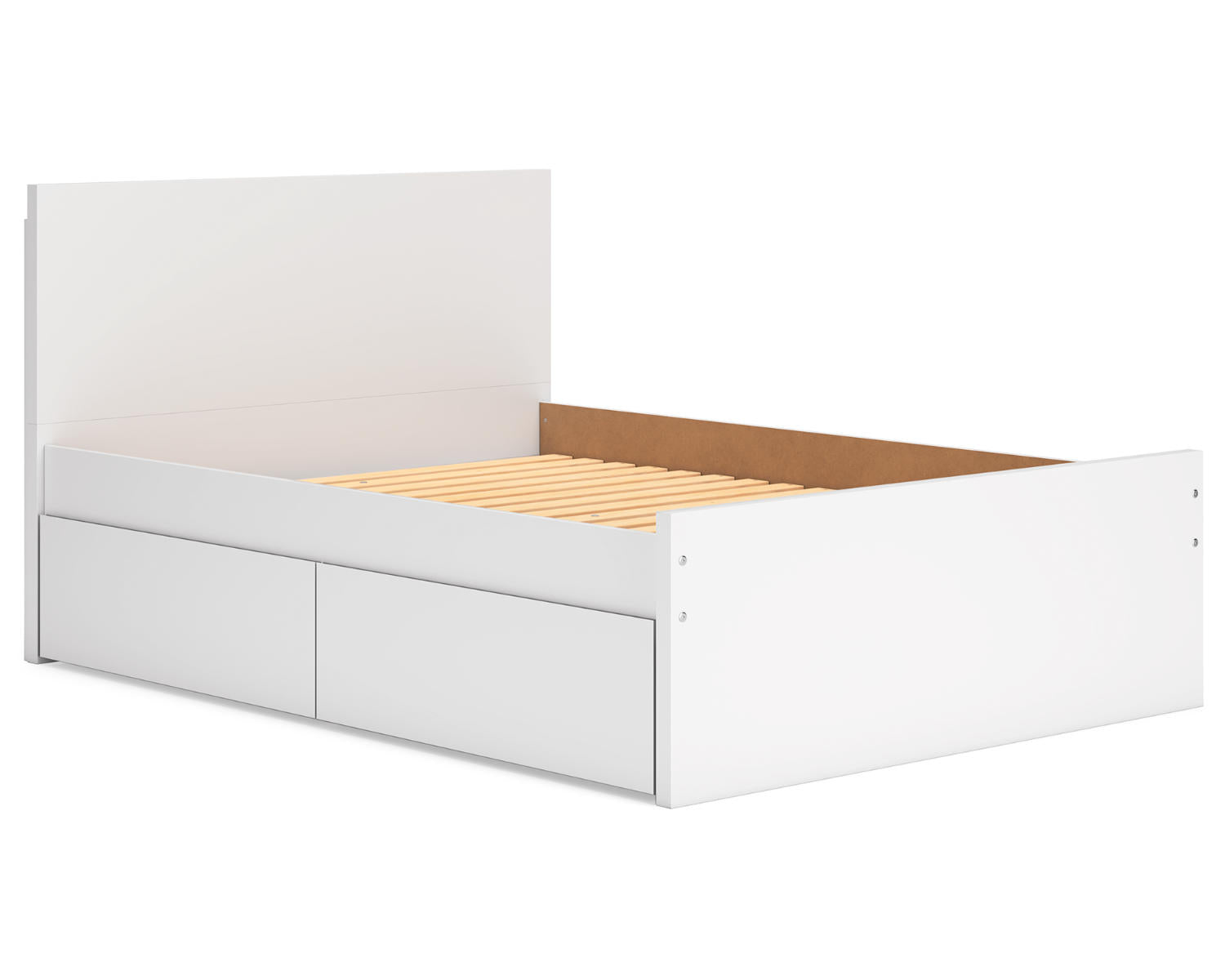 Onita Full Panel Platform Bed with 1 Side Storage