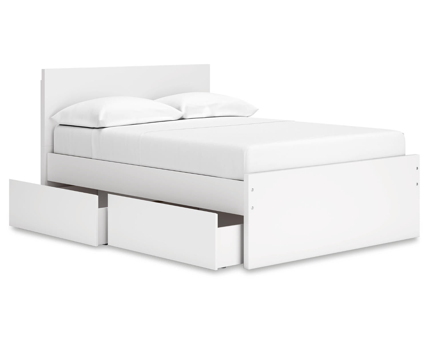 Onita Full Panel Platform Bed with 2 Side Storage