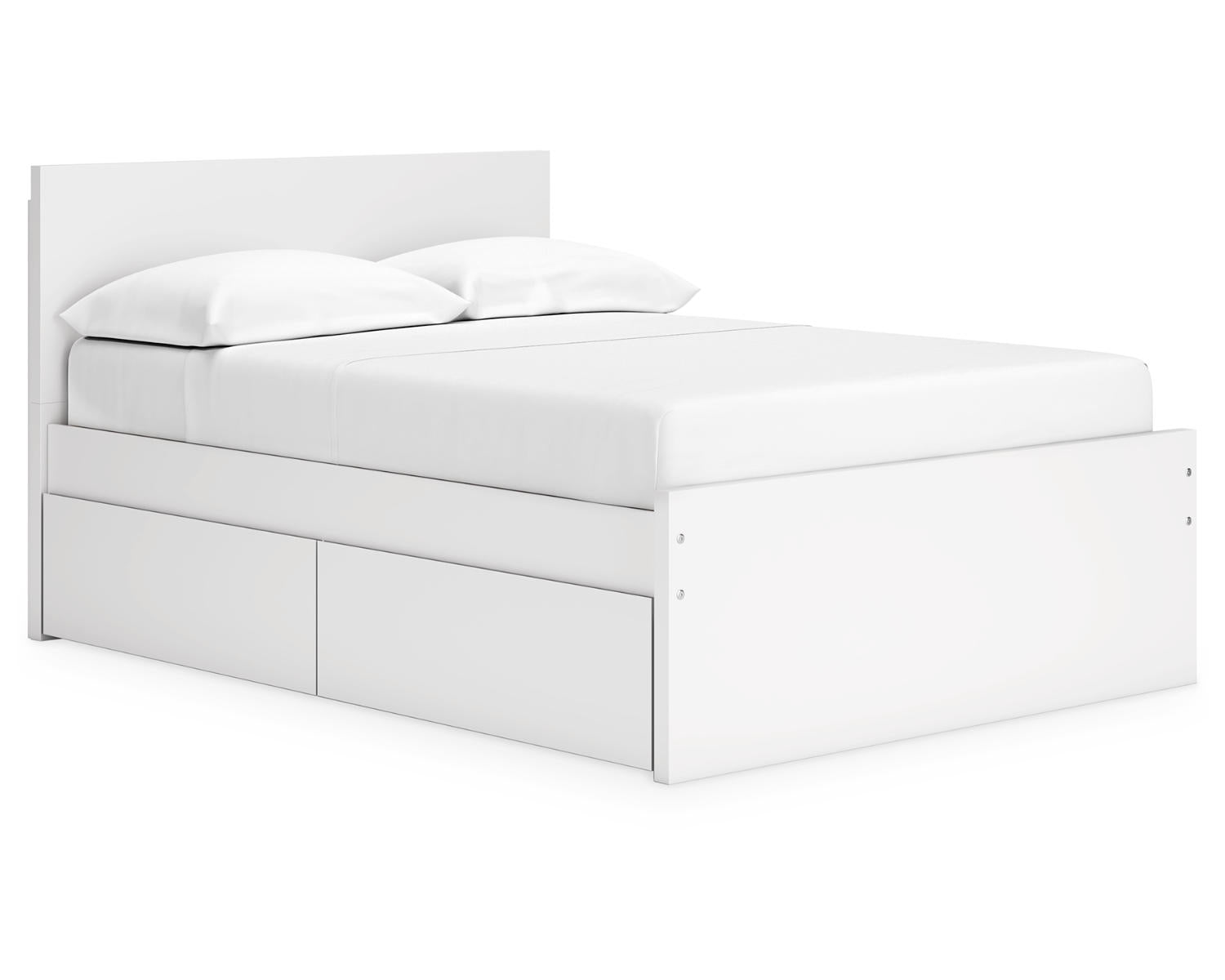 Onita Full Panel Platform Bed with 2 Side Storage