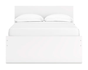Cama de plataforma Onita con paneles completos y almacenamiento en dos lados