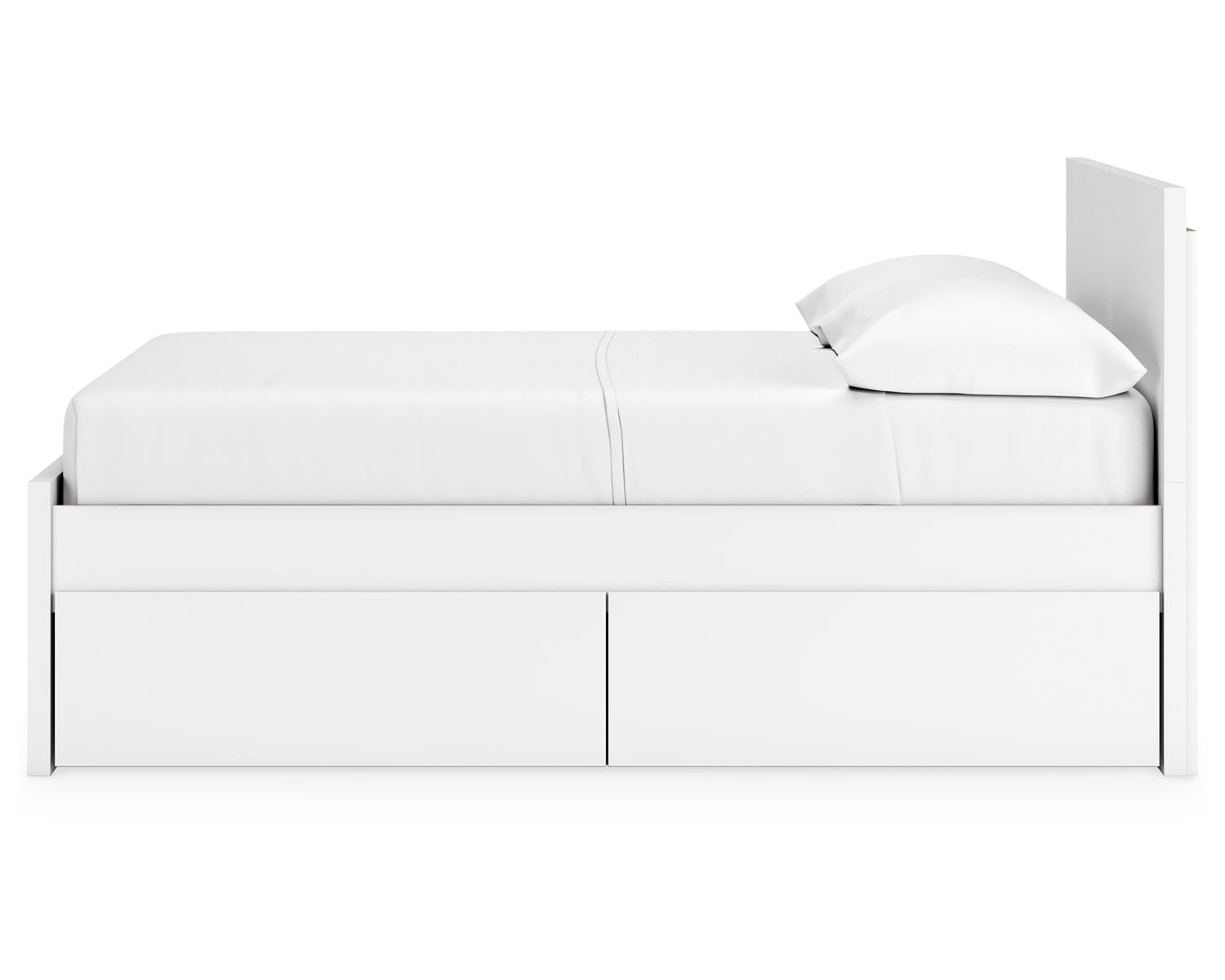 Onita Full Panel Platform Bed with 2 Side Storage