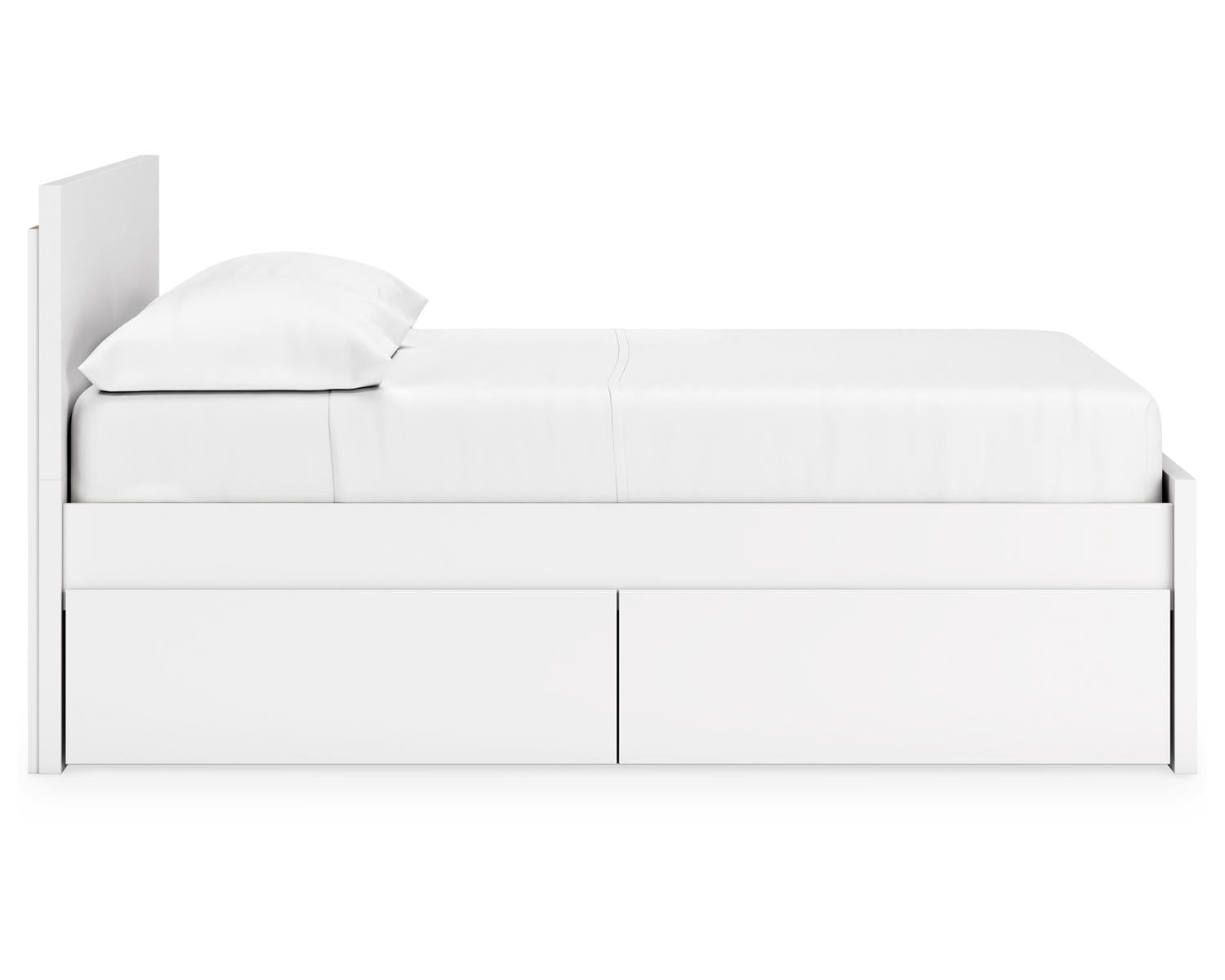 Onita Full Panel Platform Bed with 2 Side Storage