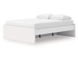 Cama Queen Onita con plataforma y almacenamiento en un lateral