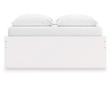 Cama Queen Onita con plataforma y almacenamiento en un lateral