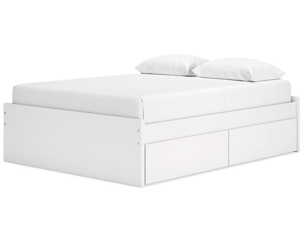 Cama Queen Onita con plataforma y dos laterales de almacenamiento