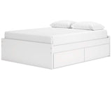 Cama Queen Onita con plataforma y dos laterales de almacenamiento