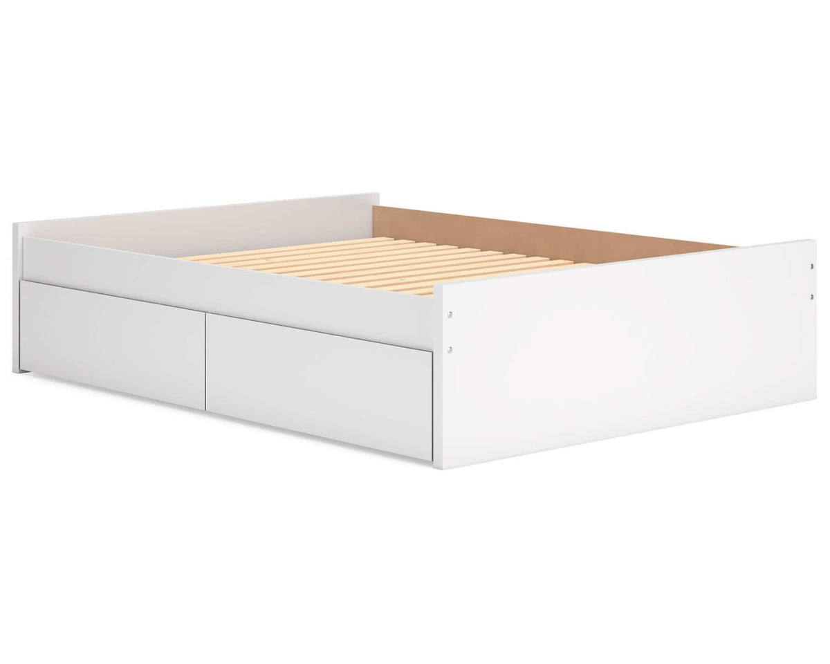Cama Queen Onita con plataforma y dos laterales de almacenamiento
