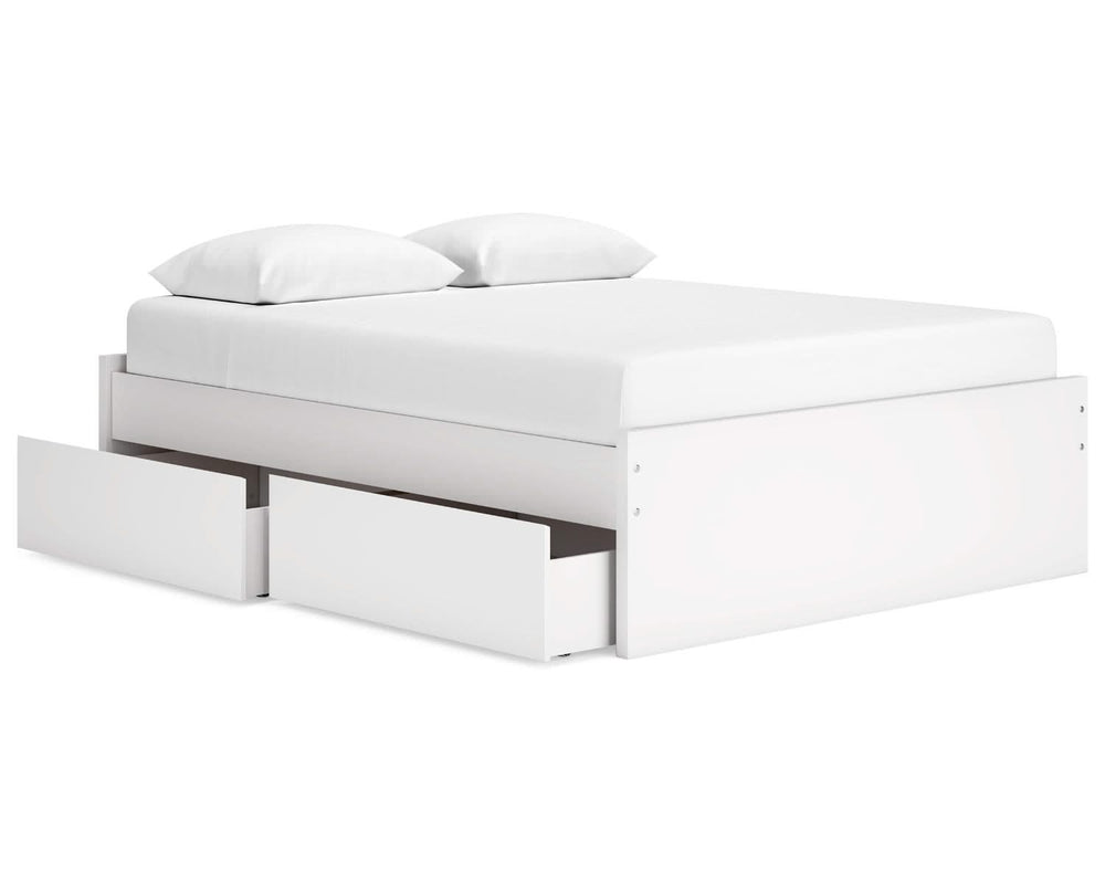 Cama Queen Onita con plataforma y dos laterales de almacenamiento
