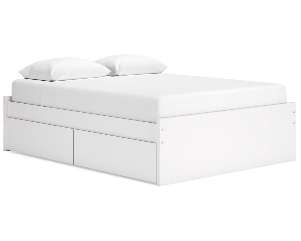 Cama Queen Onita con plataforma y dos laterales de almacenamiento