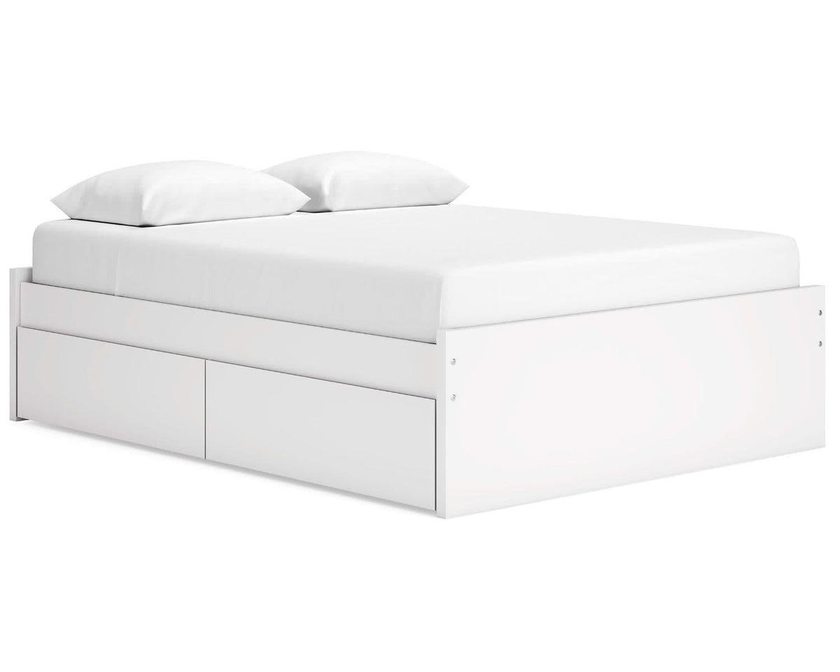 Cama Queen Onita con plataforma y dos laterales de almacenamiento