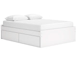 Cama Queen Onita con plataforma y dos laterales de almacenamiento