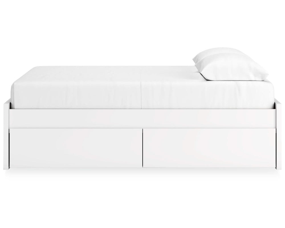 Cama Queen Onita con plataforma y dos laterales de almacenamiento
